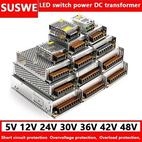 스위칭 전원 공급 장치 변압기 전원 어댑터 DC 5V 12V 24V 36V 48V 2A 3A 4A 5A 8A 10A 15A 20A 25A 40A 30A 50A 60A 70A, 1개