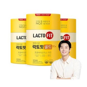 락토핏 골드 80포, 160g, 3개