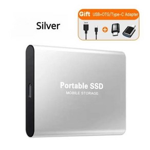 1테라외장하드 외장하드1테라 휴대용 SSD 1TB2TB 외장형 솔리드 스테이트 드라이브 USB 30TypeC 하드 디스크 고속 저장 장치 노트북데스크탑Mac전화, 4TB, 없음