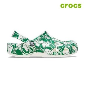 크록스[NC웨이브충장점] 클래식 듀크 프린트 클로그 / DUKE GREEN 210003-3WH