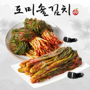 도미솔 맛있는 갓김치 1kg+파김치 1kg(총2kg), 1개