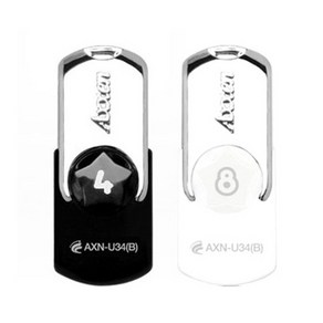 액센 U34 STAR 4G USB 2.0 화이트, 4GB, 블랙