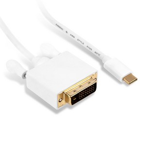 [이지넷유비쿼터스] 이지넷 USB 3.1 C타입 to DVI 케이블 1.8M [NEXT-2242TCD], 1개