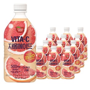 동원 비타C 자몽에이드 음료, 500ml, 24개