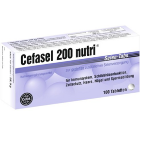 세파셀 셀레늄 캡슐 100정 / Cefak Cefasel 200 nuti Selen-Tabs 100 Tablets, 1개