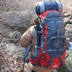 휴몬트 중대형 등산배낭 크루즈(40+5L) 중장거리 등산가방, 카키