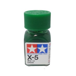 (80005) 타미야 에나멜 도료 X-5 그린 유광 10ml, 1개