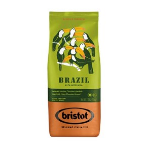 [브리스토트] BRISTOT SINGLE BRAZIL 싱글 브라질 | 이탈리아 에스프레소 원두 | 미디엄 로스팅 | 225g 1개