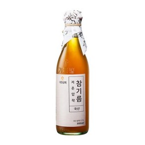 50년전통 저온압착 국산 참기름 350ml, 1개