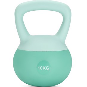 스포츠 말랑말랑 소프티 케틀벨 PVC 아령, 1개, 그린, 10kg