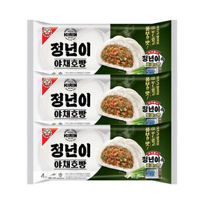 기린 야채호빵 겨울간식 4개입, 3개, 360g