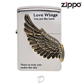 ZIPPO 지포라이터 250-18 LOVE WINGS 2 NI EP R 정품