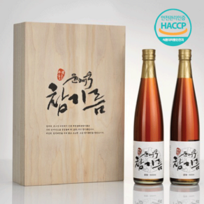 예천 윤혜숙 참기름 목함세트 3번 (참기름 500ml 2병), 2개