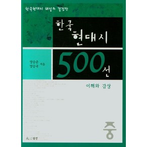 한국현대시 500선(중):이해와 감상, 월인