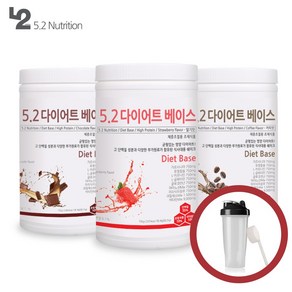 5.2 다이어트 베이스 750g 쉐이커포함 (초코/딸기/커피), 2개