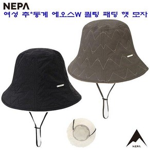 [네파](대구_)7J87430 여성 가을겨울 에오스W 캐주얼 퀼팅 패딩 햇 모자, FREE, 블랙