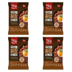 동원 떡볶이의신 짜장라볶이, 372g, 4개