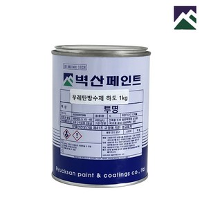 벽산 방수 페인트 옥상 우레탄 방수제 하도 투명, 1kg, 1개