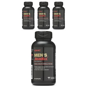 GNC 멘스 아르긴맥스 섹슈얼 헬스 포뮬러 캐플렛 글루텐 프리, 90정, 4개