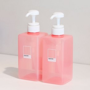 샴푸 디스펜서 욕실 펌프 리필 용기 400ml, 3개세트 (3색상), 3개