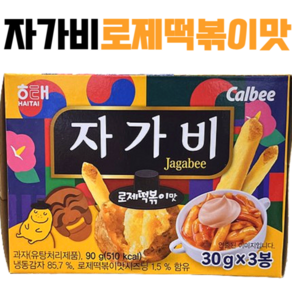 calbee 자가비 로제떡볶이맛, 1개, 90g