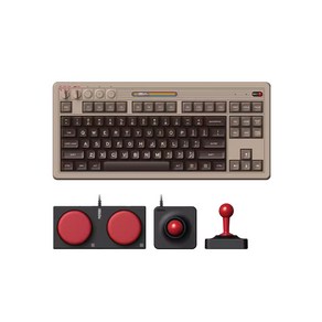 [성의샵] 8Bitdo Retro87 C64 무선 레트로 게이밍 기계식 키보드 87키배열 전키핫스왑DIY ABS키캡 TOP구조 3모드연결OK 2000mah 슈퍼로커 키 포함