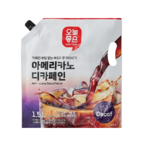 오늘좋은 아메리카노 디카페인 액상커피, 2개, 1.5L