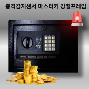 디지털 가정용금고 블랙 소형 충격감지 경보음 현금보관 귀중품, 01. 블랙카우 금고 BC-25 소형, BC-25 소형