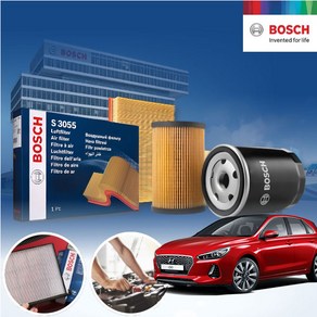 i30(pd)(17~) 1.4/1.6 가솔린 BOSCH 에어크리너 오일필터 2종세트 5L 필요 a2655+o182 KPT-5560043 cs01066, 1개