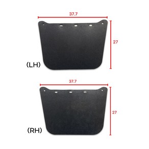 포터2 흙받이고무(뒤) 흙고무(후) 휀다흙받이 좌우선택 개당 국산 순정호환용 37.7*27, 뒤 우측(RH), 흙받이고무, 현대