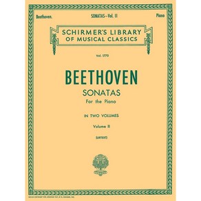 Beethoven - Sonatas Volume 2 (Utext) 베토벤 - 피아노 소나타 2권 악보집 Schime 셔머