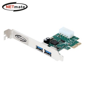 넷메이트 NM-SWU30 USB3.0 2포트 PCI Expess 카드(슬림PC겸용), 1개