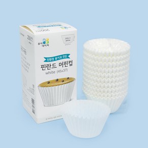 제이팩토리 유산지컵 핀란드 백색 45mm [800ea], 원형-백색, 800개