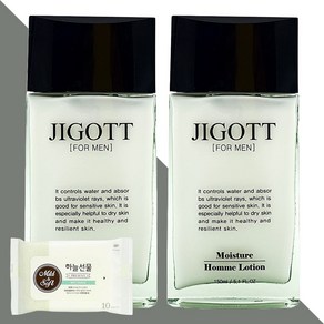 지고트 모이스처 옴므 로션 150ml 2개(+하늘선물 물티슈 10매), 2개