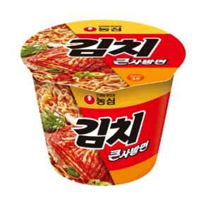 농심 김치 큰사발면 112g, 9개