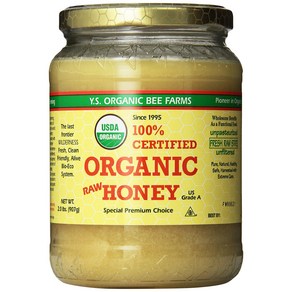 YS Organic Bee Farms Certified Organic Raw Honey 1 YS Organic Bee Farms 인증 유기농 생꿀 100% 가공되지 않고 저온살균되