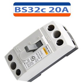 LS산전 BS32c 20A 분전반 배선용차단기 1.5kA MCCB NFB, 1개