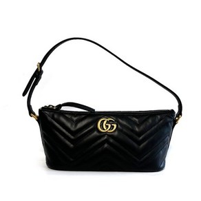 구찌 GUCCI GG 마몽 마틀라세 숄더백 블랙 739166 AABZB 1000