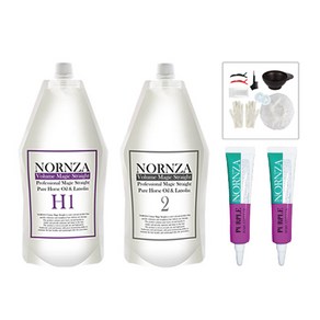 노른자 볼륨매직약 파마약 일반모 H400 1제400g 2제400g + 헤어앰플 퍼플 13ml 2개 + 파마도구 9종 세트, 1개