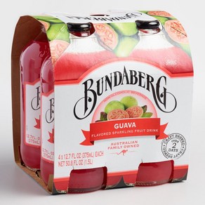 분다버그 구아바 스파클링 비버리지, 4개, 375ml