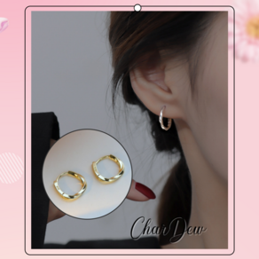 CharDew 써지컬 귀걸이 꼬임 S925