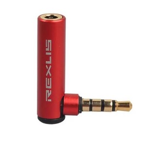 무저항잭 REXUS-90 도 3.5mm OMTP-CTIA L-타입 커넥터 휴대폰용, 레드 1 pc, 02 1 pc, 02 1pc