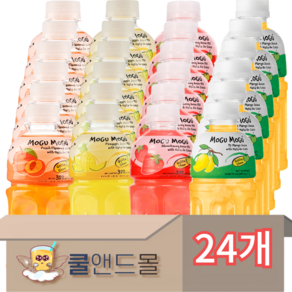 [쿨앤드몰] 모구모구 4종혼합 (복숭아 +파인애플 +딸기 +망고 ), 320ml, 24개
