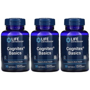 라이프익스텐션 Cognitex Basics 알파 GPC 포스파티딜세린 30소프트젤 3개