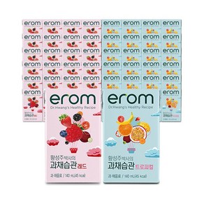 이롬 과채습관 레드 24팩+트로피컬 24팩 (140ml/48팩), 48팩, 140ml