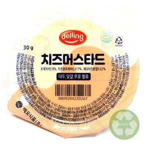 델링 일회용 치즈머스타드소스 한박스 30g x 100ea, 100개