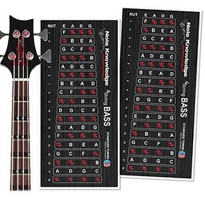 Bass Guita Fetboad Note Map Decals/Stickes fo Leaning 베이스 기타 프렛보드 노트 맵 데칼/스티커 학습 노트 코드 및 스케일