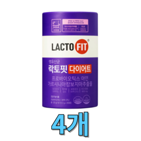 종근당건강 락토핏 다이어트 2g 60포/mj, 120g, 4개