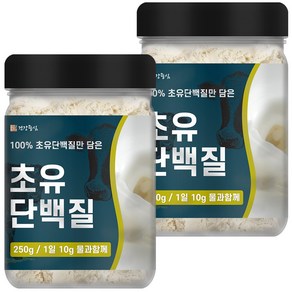 건강중심 100% 초유 단백질 분말, 250g, 2개