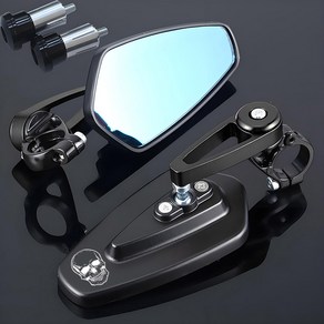 Fo Royal Enfield Bullet/Meteo/Classic 350 오토바이 CNC Rea View Mios Anti Glae HD Motobike Handl, 1개